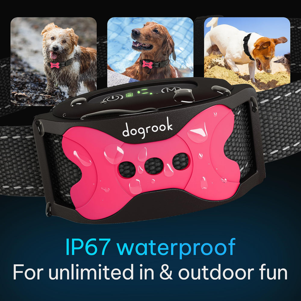 DogRook includes extra prong covers for long-haired dogs during training.