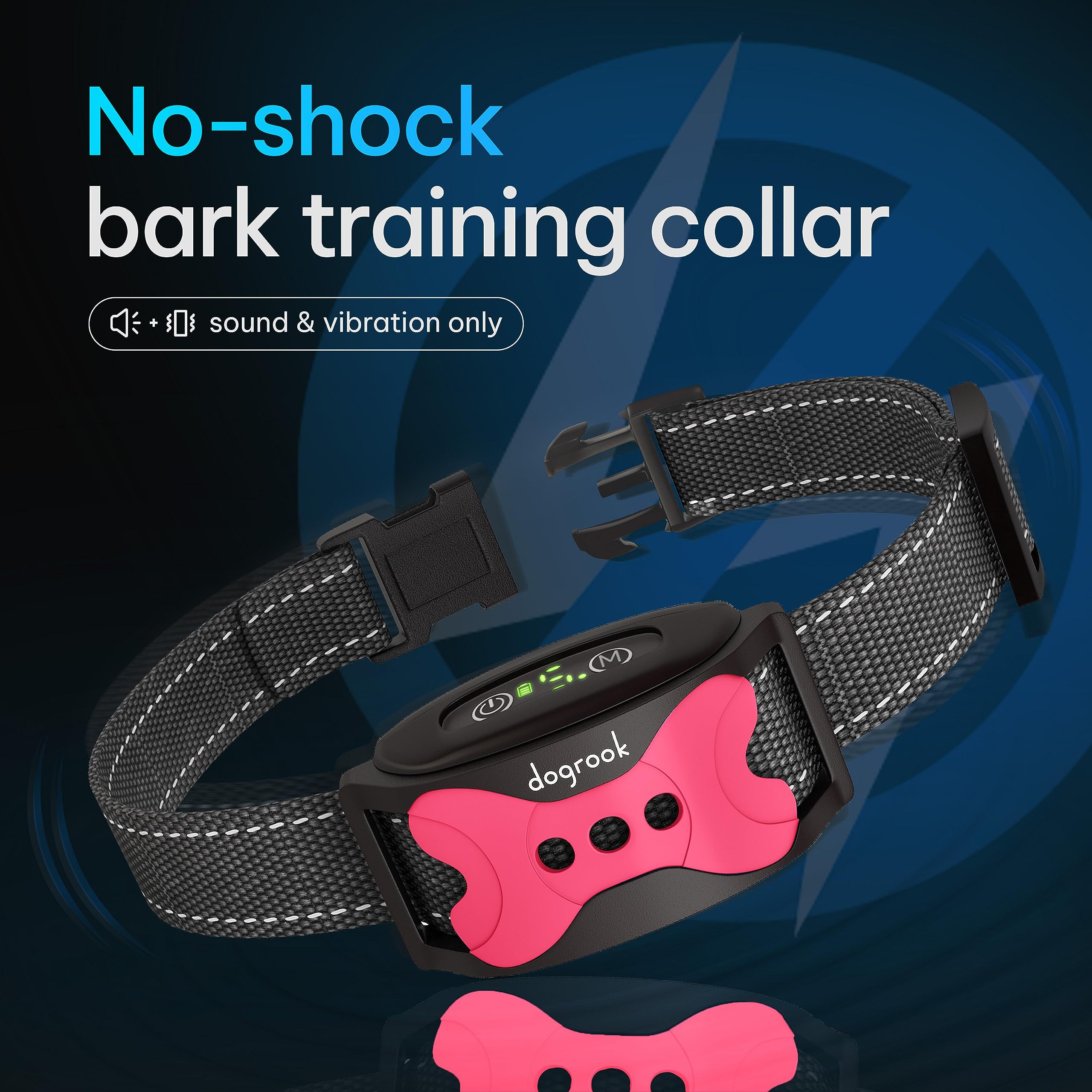 DogRook adjustable strap side view for comfortable daily training across sizes.