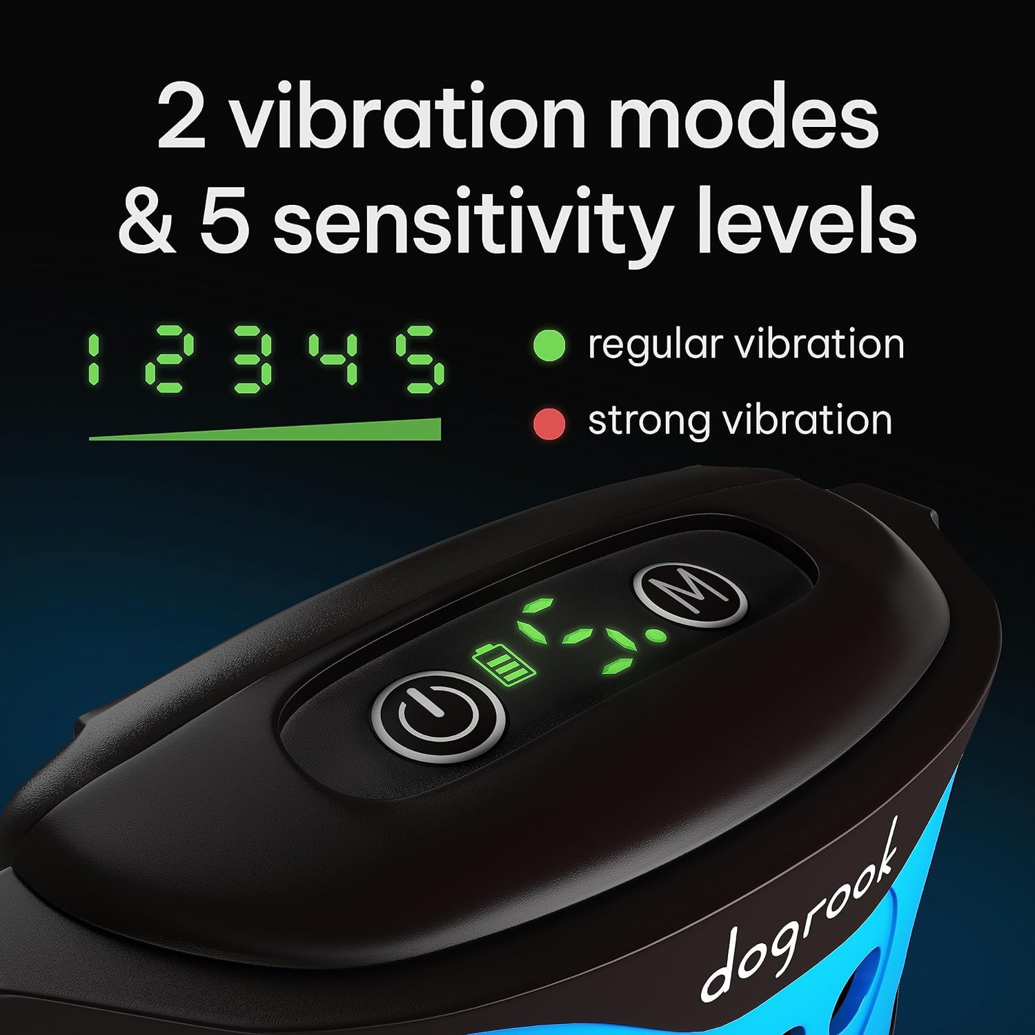 DogRook seven sound stages offer varied audible alerts for tailored training.