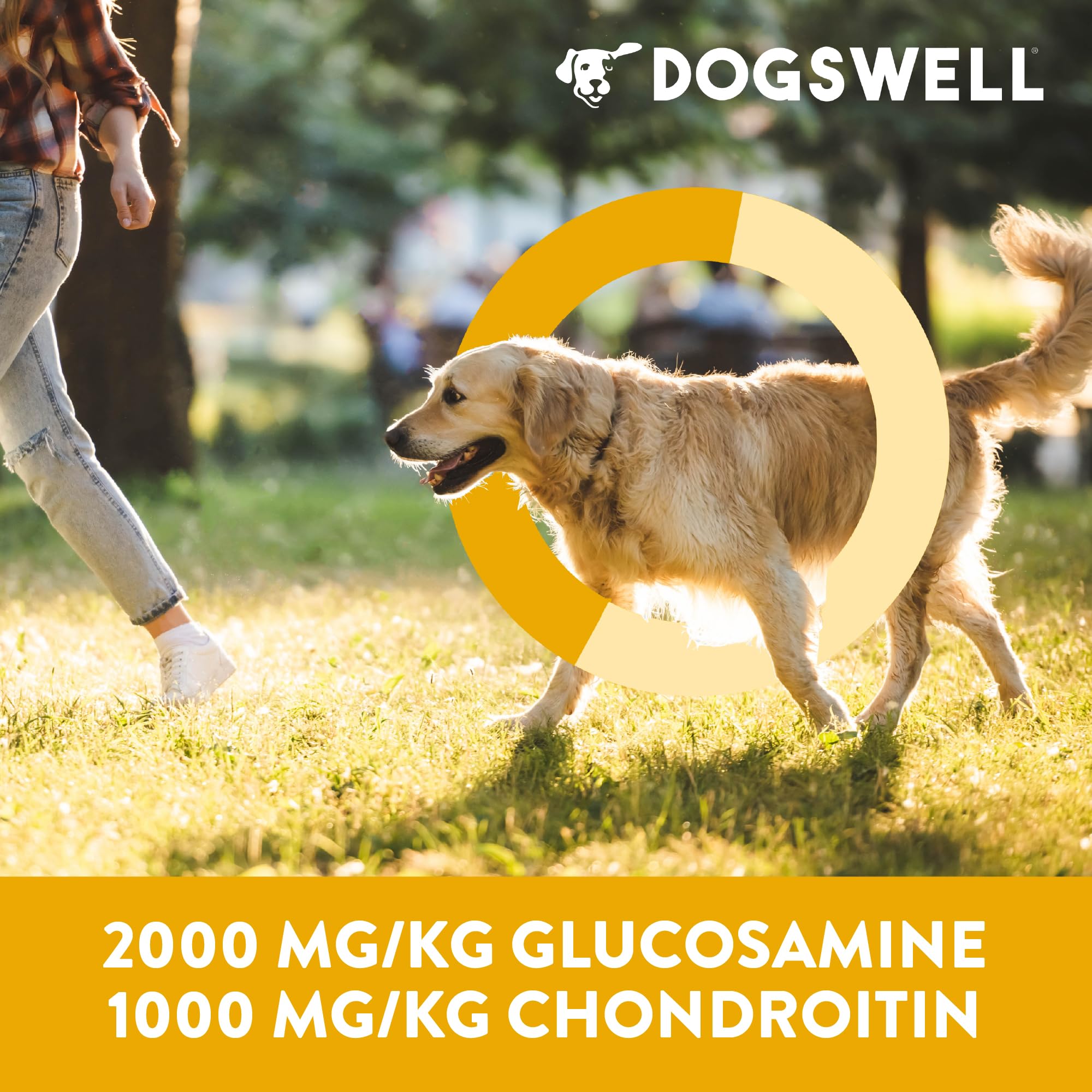 Dogswell high-protein-treat close-up reveals texture ideal for active dogs.