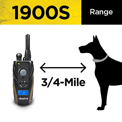 Dogtra 1900S 127-level stimulation dial for precise behavior shaping.