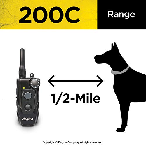 Dogtra 200C training modes show Nick, Constant, and Vibration for versatile sessions.