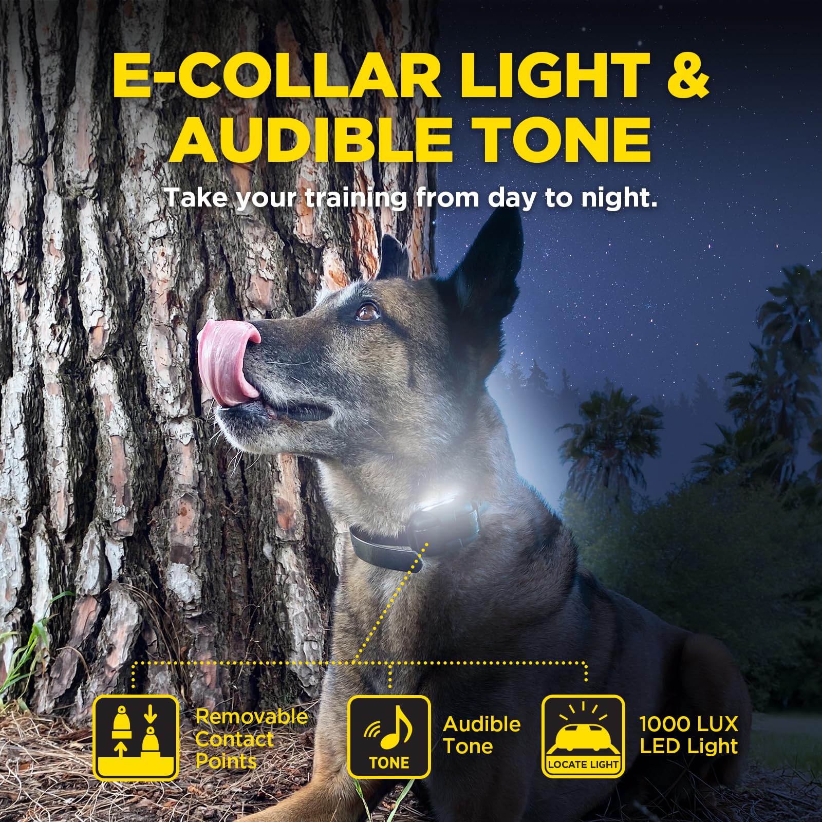 Dogtra 280X front panel button for easy training timing.