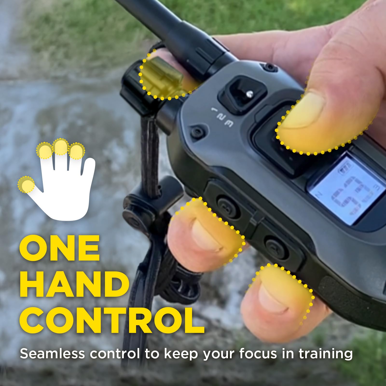Dogtra 280X removable contact points for customized fit on dogs.