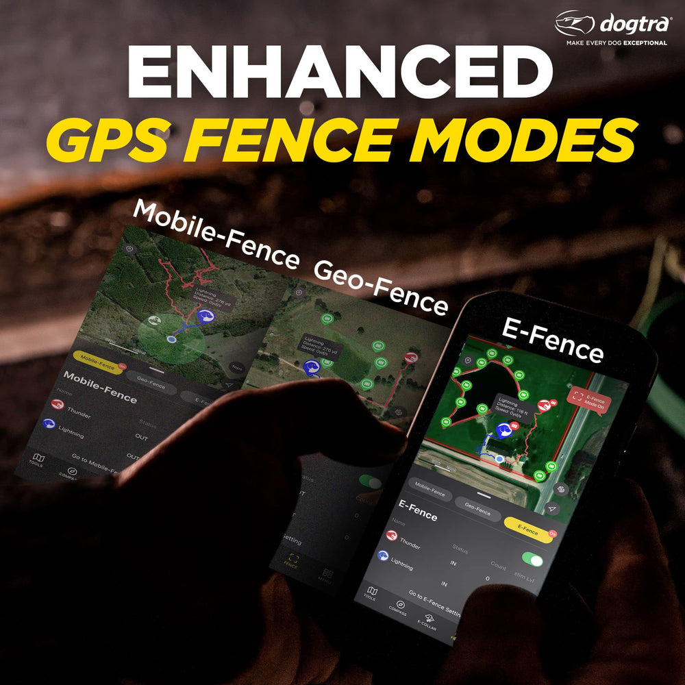 Dogtra Pathfinder 2 app on smartphone shows rapid GPS updates