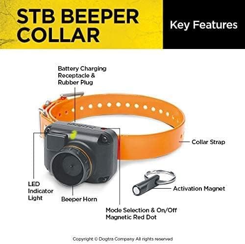 Dogtra STB Beeper Collar with Piezoelectric sensor for precise motion detection during hunts.