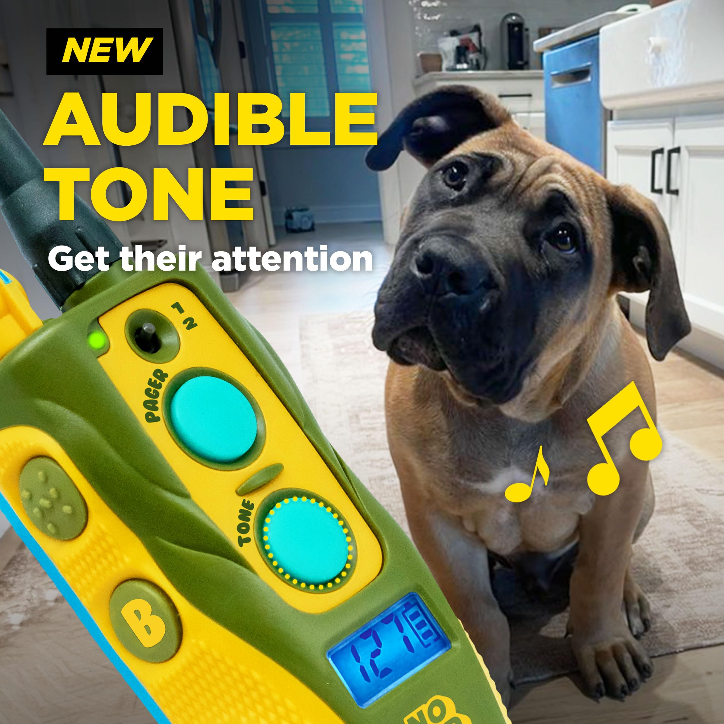Dogtra Tom Davis 280C 2.0 dial highlights 127 levels for precise stimulation