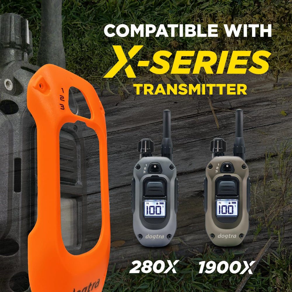 Dogtra X-Series remote protected by X-Shield for enhanced durability.