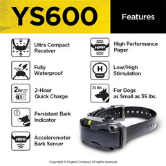 Dogtra YS600 side-strap adjustment demonstrating customizable neck fit.