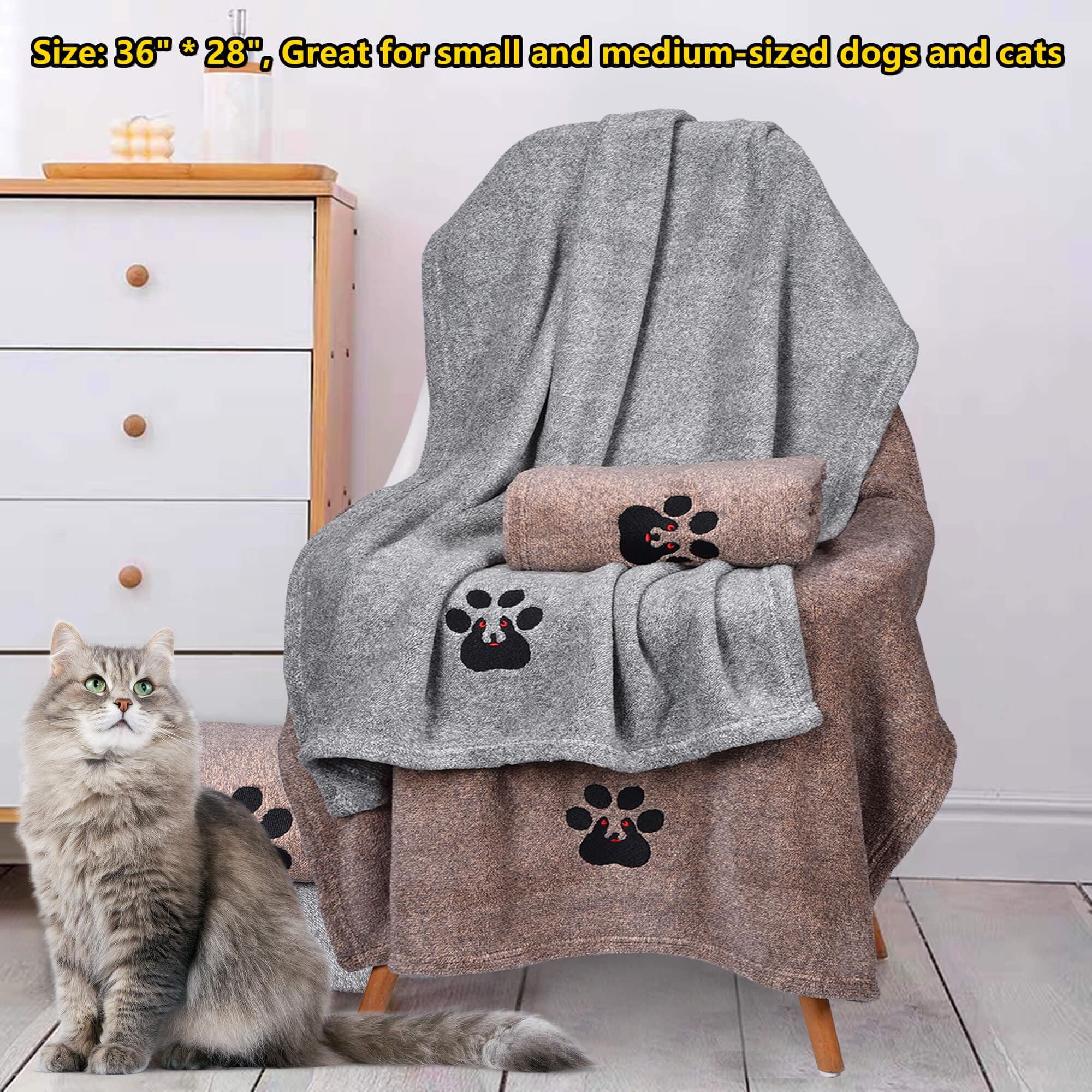 Dogvingpk 36x28 size provides full coverage for small to medium dogs.