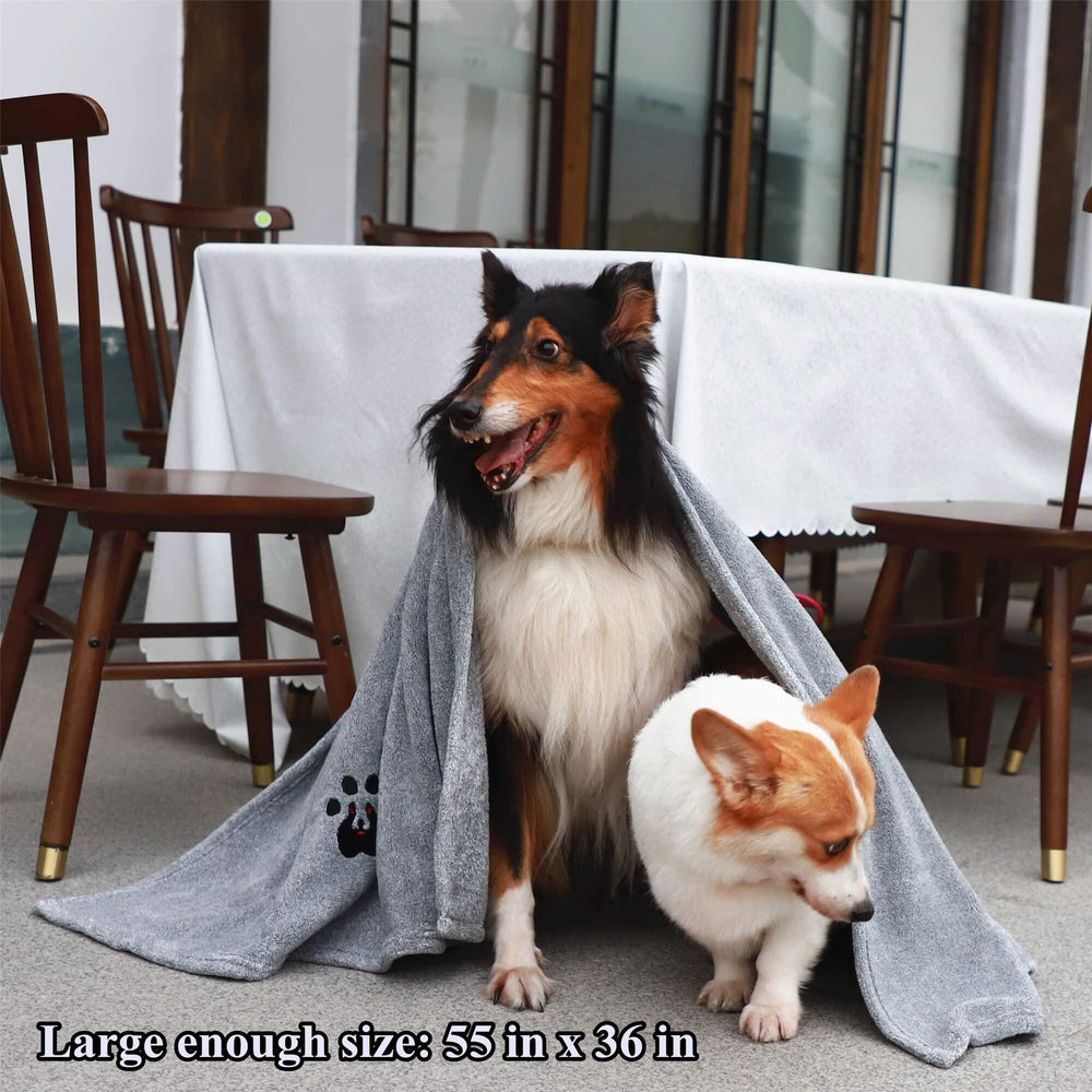 Dogvingpk extralarge towel soft plush fabric provides cozy wrap for pets.