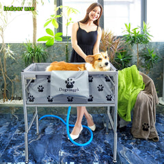 Dogvingpk foldable design offers easy storage and travel-ready washing station.
