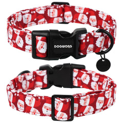 DOGWONG collar buckle close-up showing durable plastic buckle.