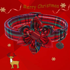 DOGWONG Christmas collar quick-release buckle for easy on-and-off during walks