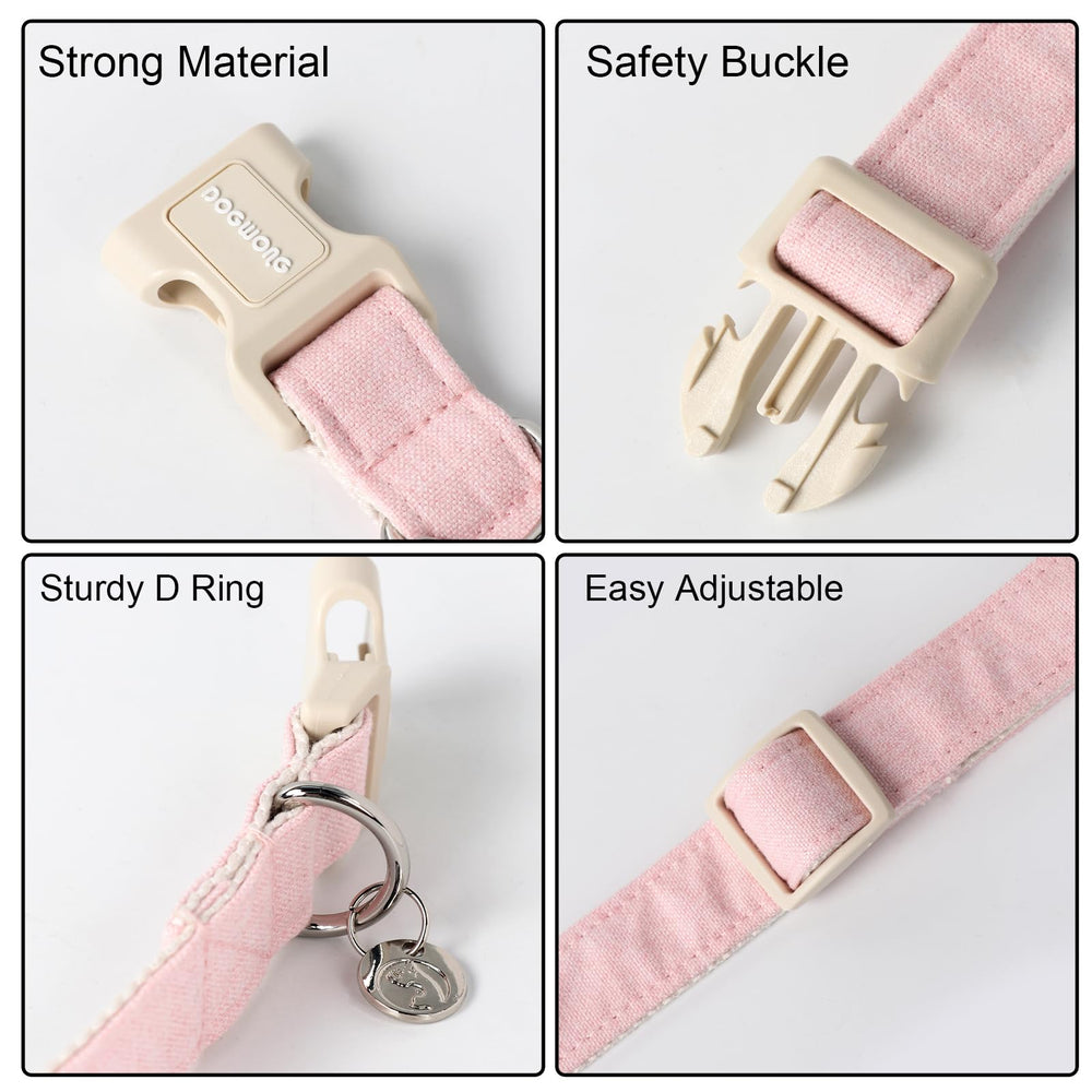 DOGWONG cotton hemp texture image emphasizing natural breathable material for dogs.