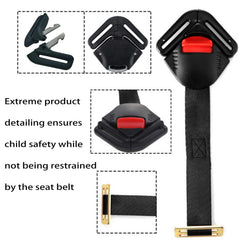 Dogxiong 5-point buckle installation demonstrates simple replacement for car seats.