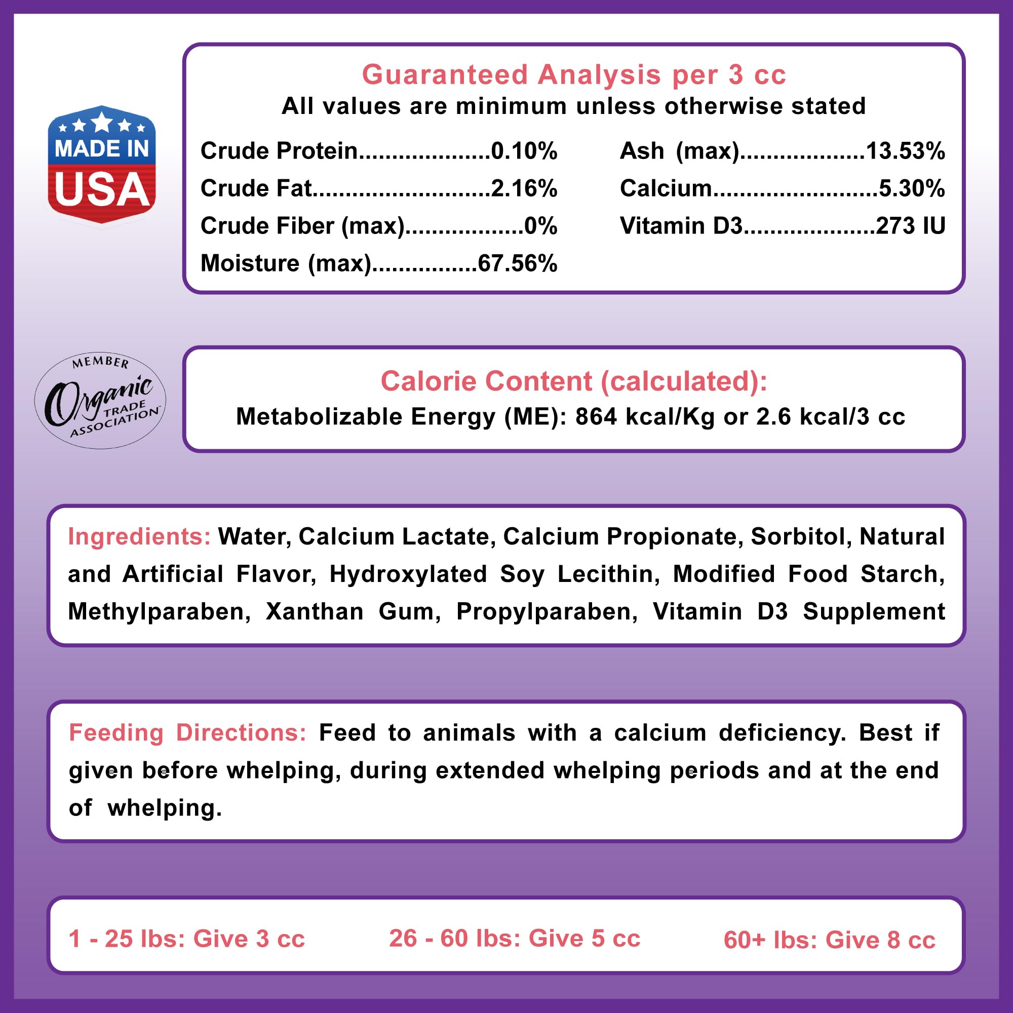 Dogzymes Canine Whelping Calcium Paste applied for simple administration during whelping