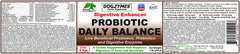 Dogzymes Probiotic Daily Balance jar label highlights enzymes for digestion support