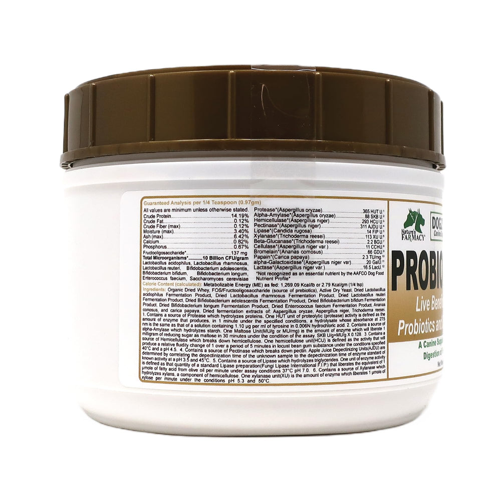Dogzymes Probiotic Max dosing spoon for easy, accurate daily servings.