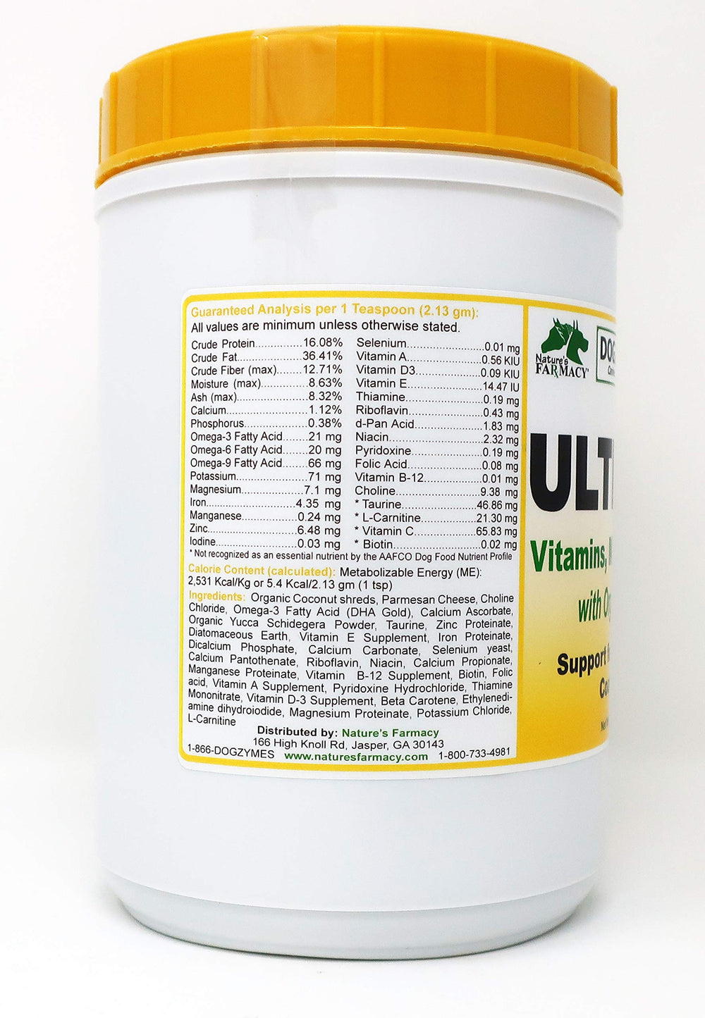Dogzymes Ultimate Skin and Coat powder texture for easy mixing into meals.