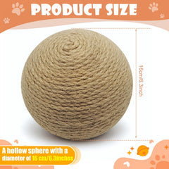 Dojomadf sisal cat ball toy in-motion demonstrates unpredictable paths that spark chasing and exercise