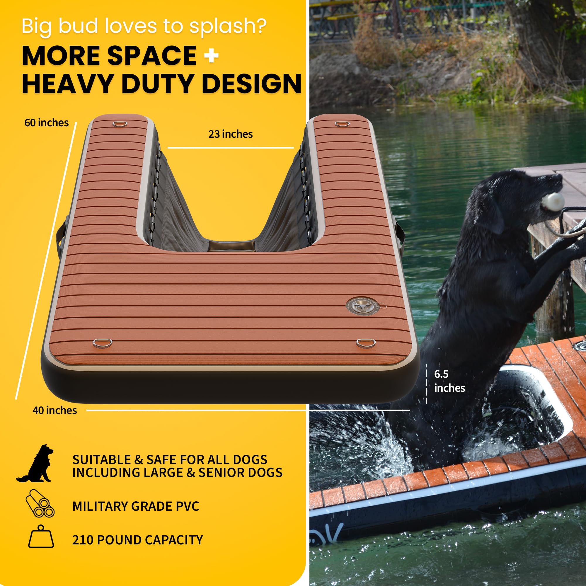 DOK Dog-DOK lightweight design offers portable setup and quick storage