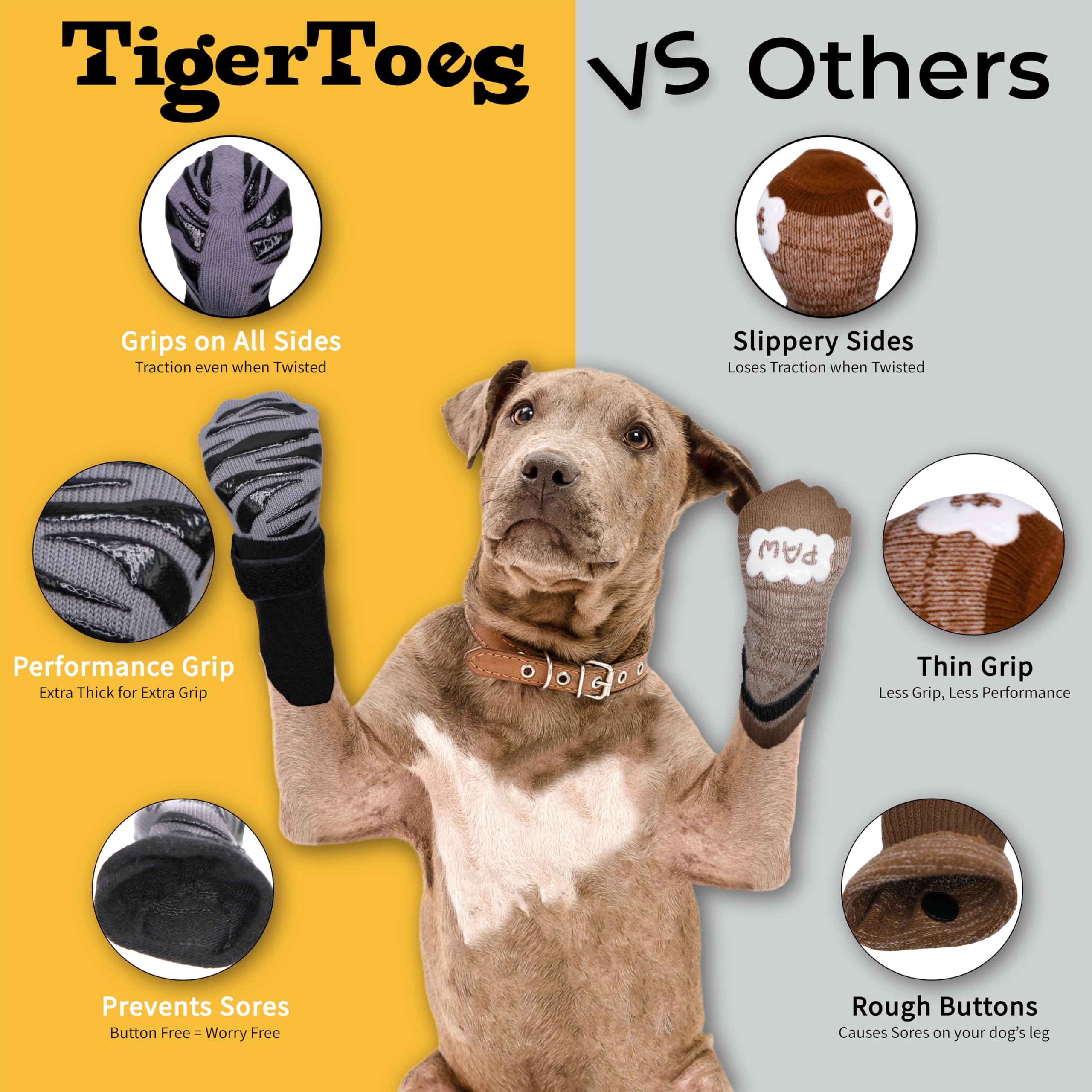 DOK TigerToes grip-sole-detail emphasizes extra grip for reliable traction.