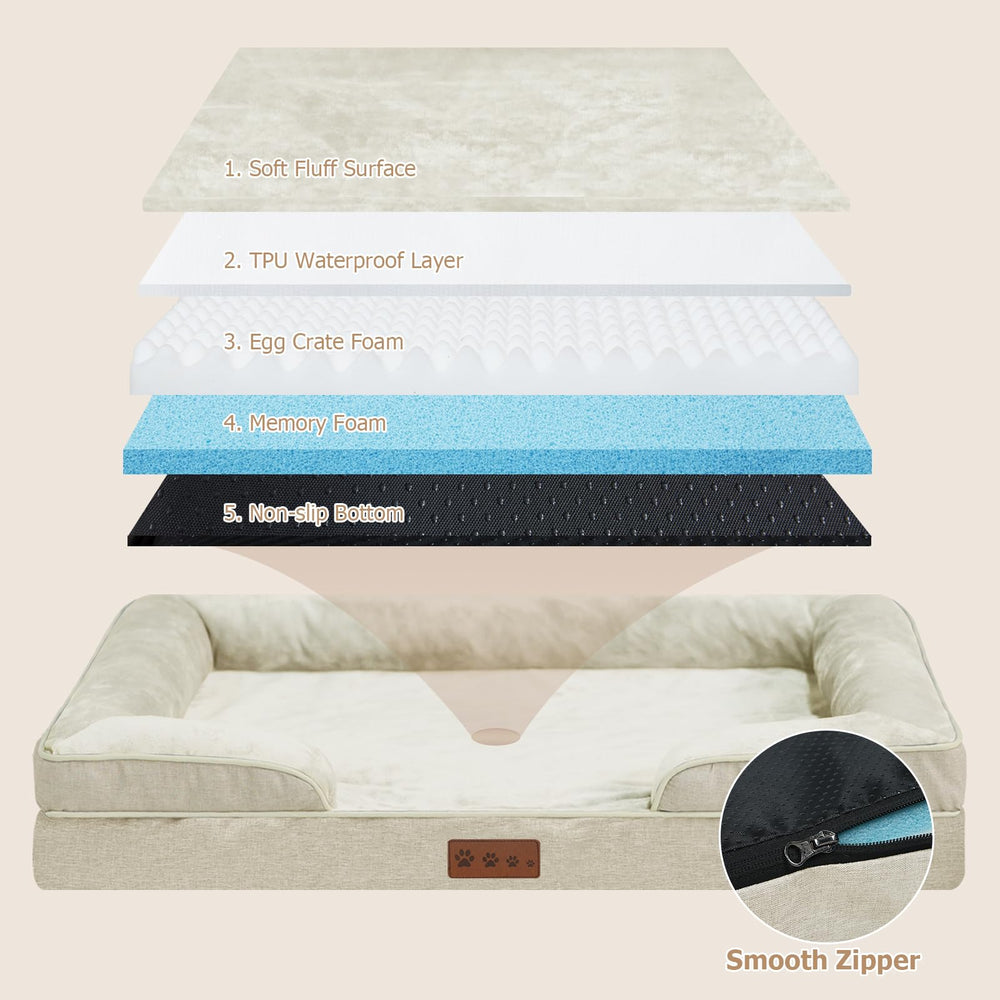Dokdogs soft plush surface and removable cover provide easy cleaning and plush sleep