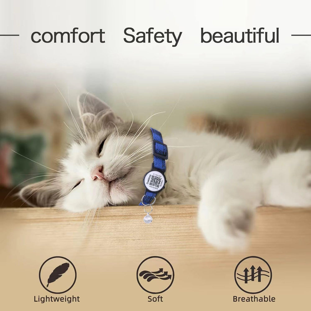 Dokitag cat collar bell detail adding gentle alert sound