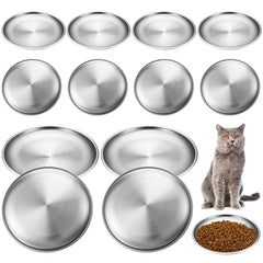 Domensi 12-piece bowls pack shot shows vibrissae-friendly design for multiple pets.