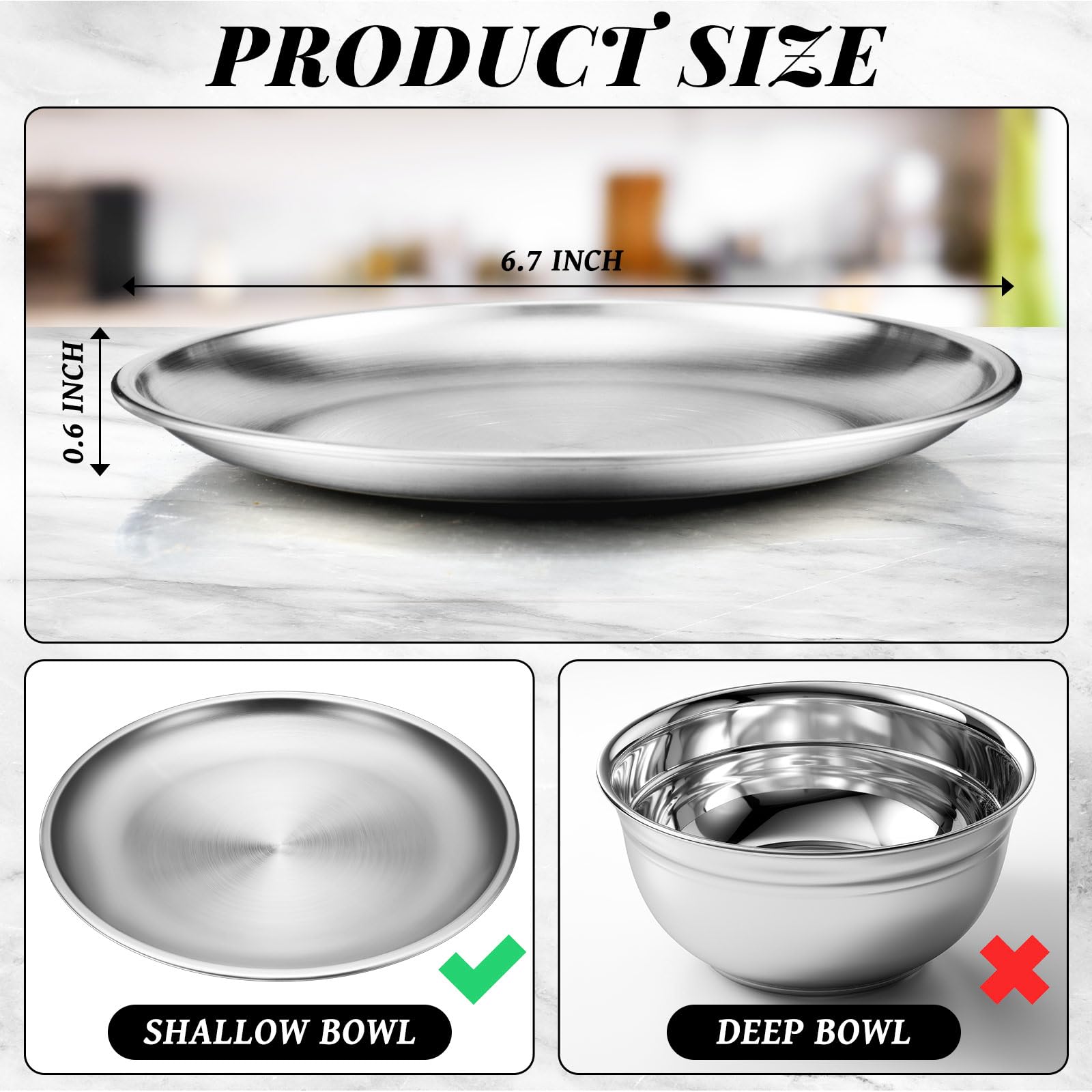 Domensi shallow-design cat dish highlights whisker-friendly feeding with stainless steel.