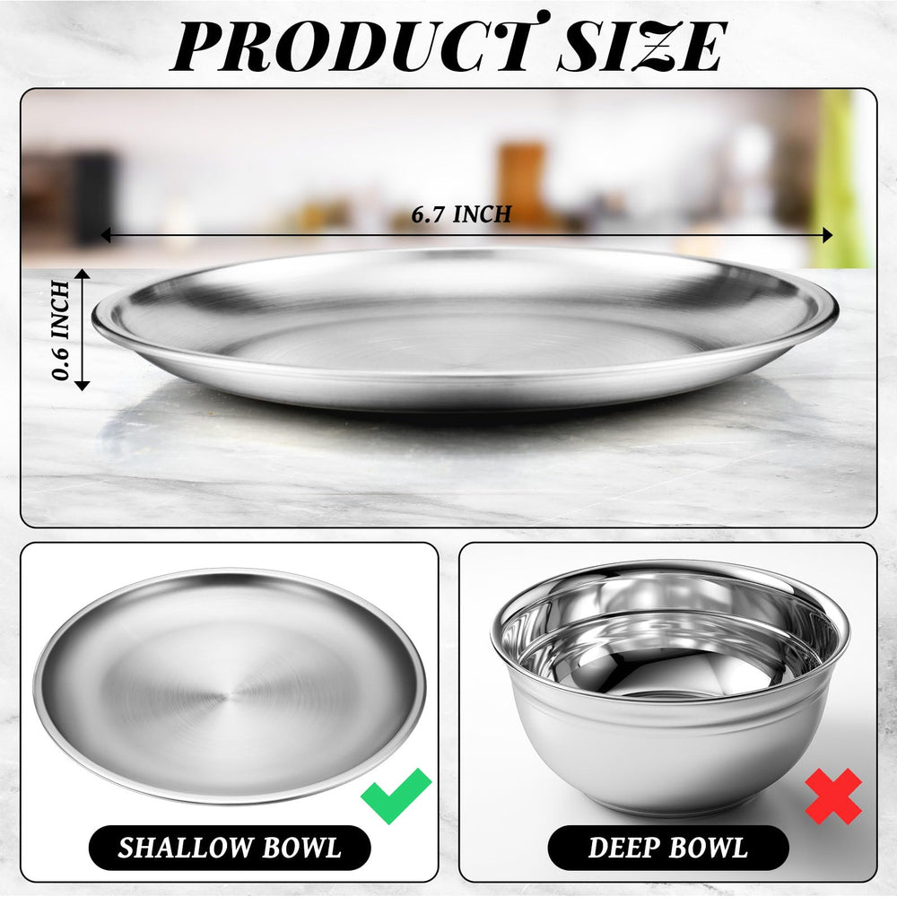 Domensi shallow-design cat dish highlights whisker-friendly feeding with stainless steel.