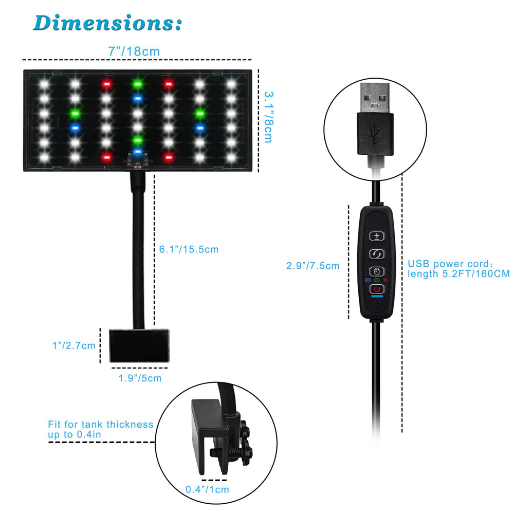 DOMICA full-spectrum 42-LED setup image enables natural day-to-night cycles in terrariums.