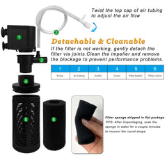 DOMICA filter with suction cups shows easy installation and secure placement.