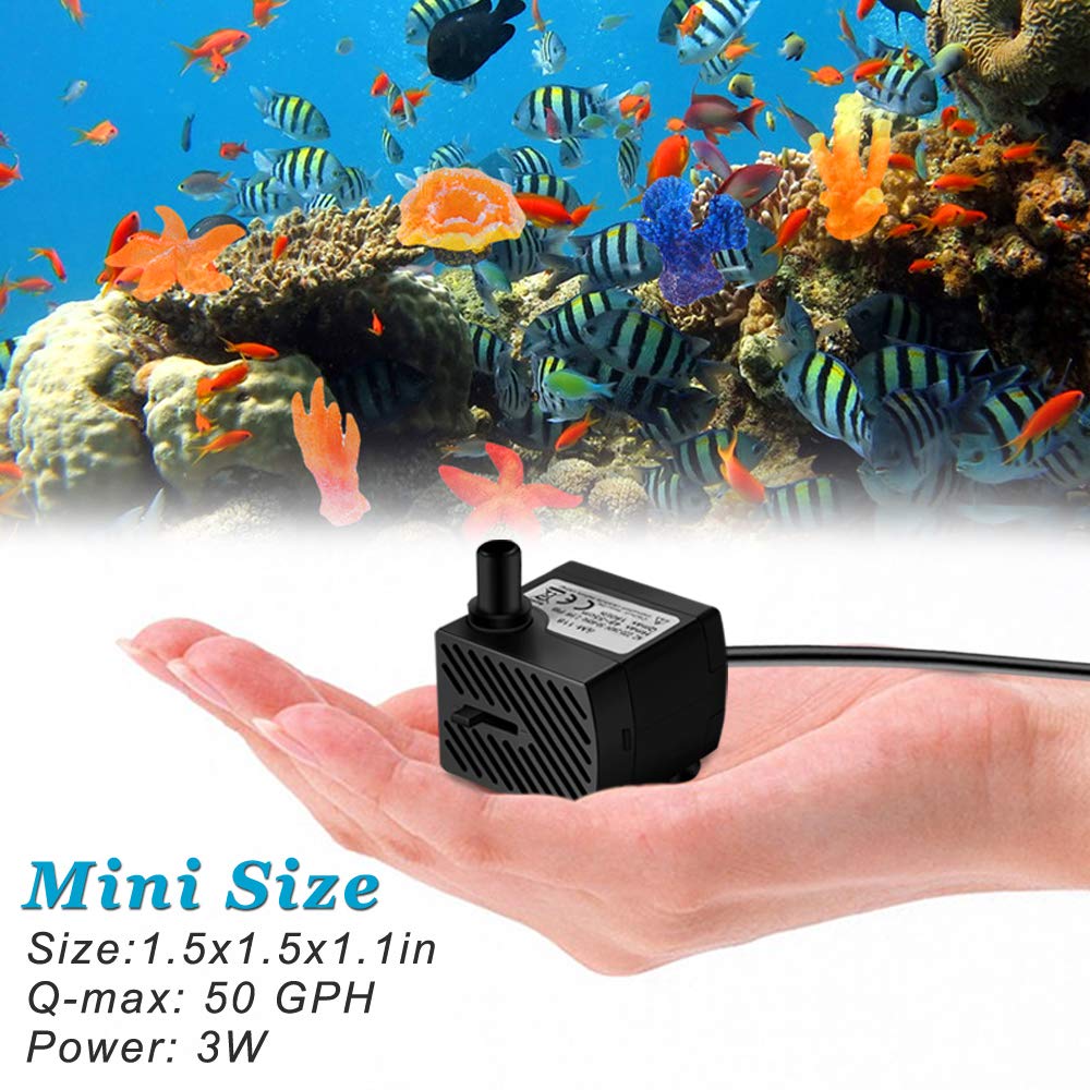 Domica pump bottom suction cups ensure stable placement in any aquarium.