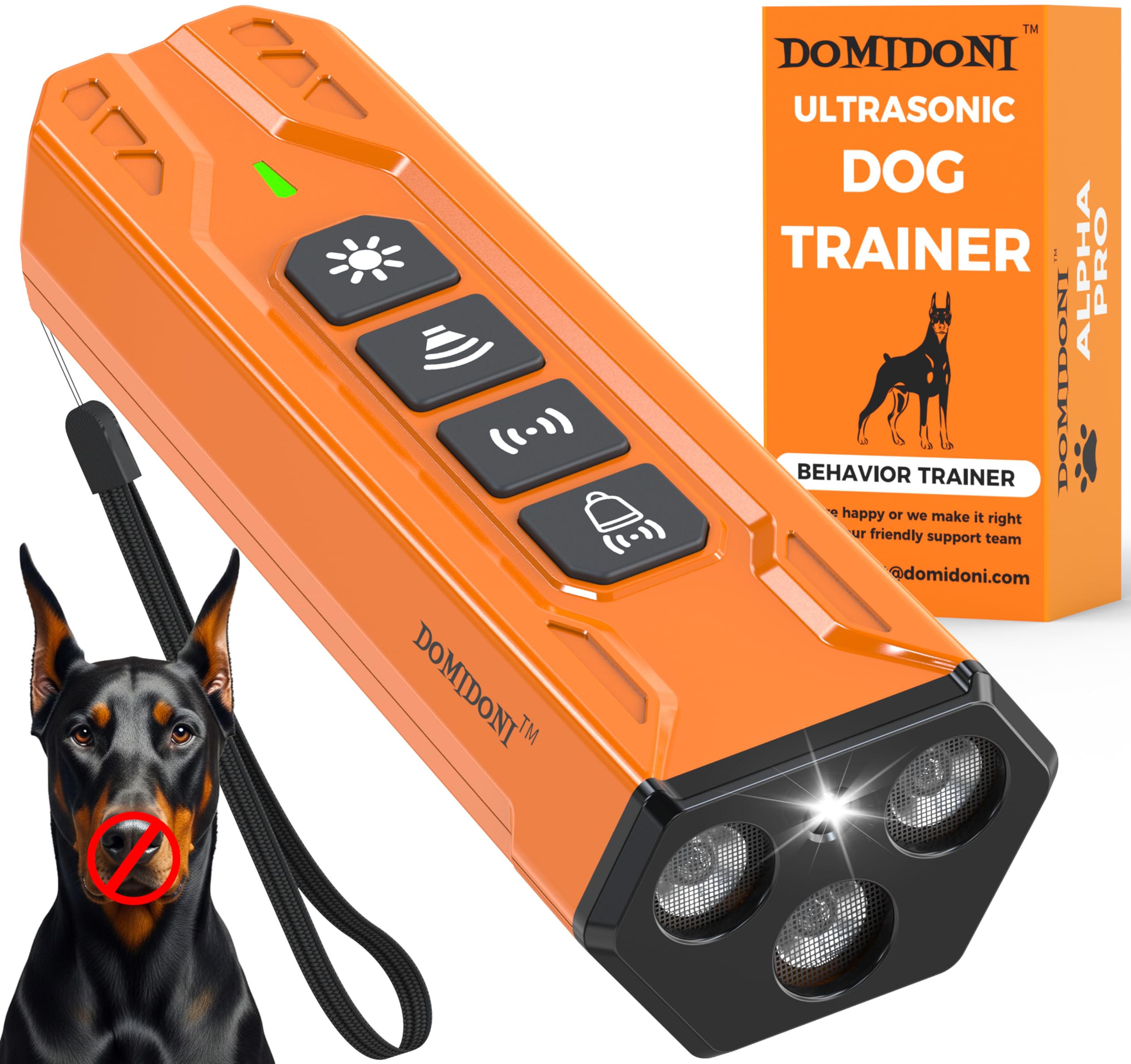 DomiDoni Alpha Pro front view, compact and portable for quick training sessions.
