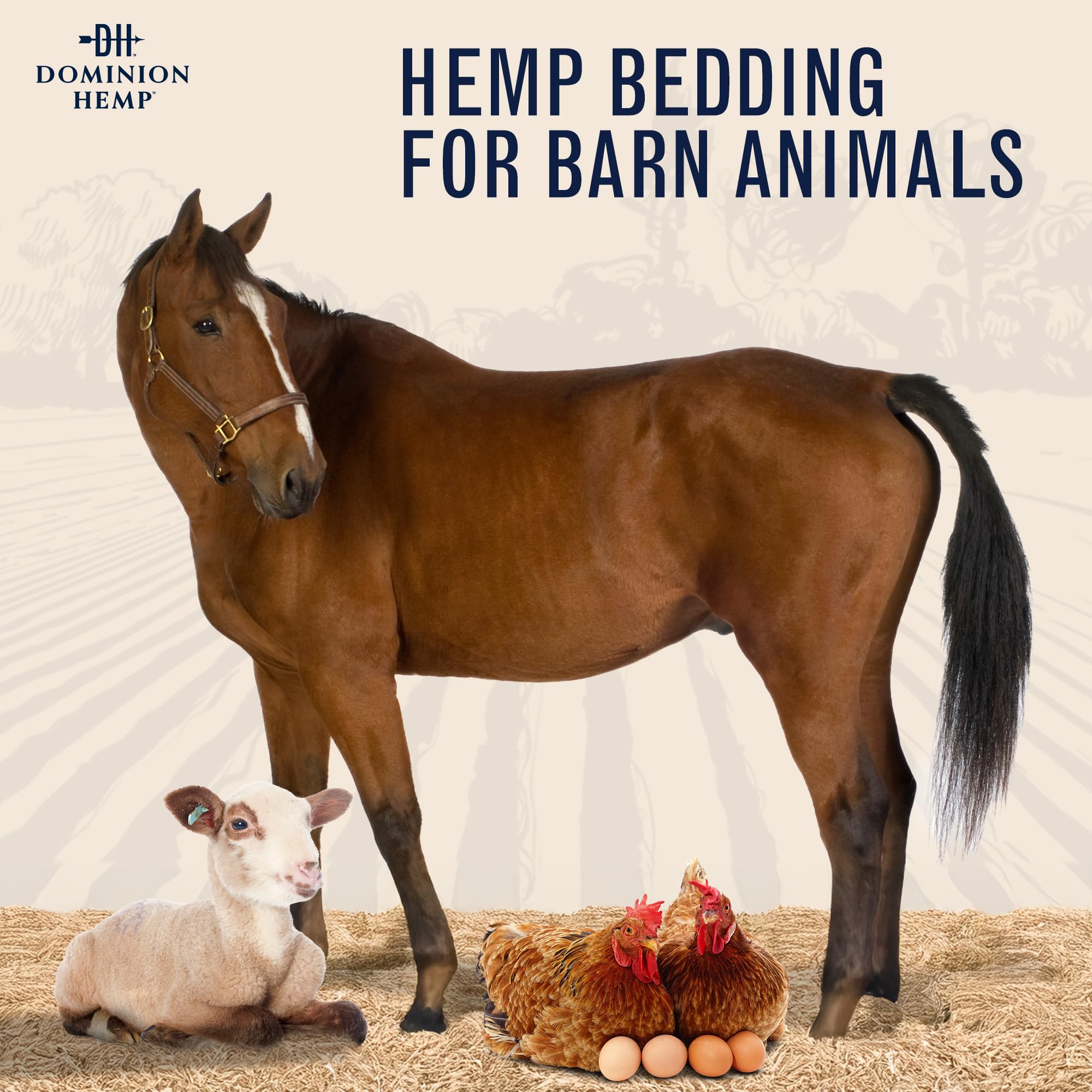 Chick nesting in a cozy bed with Dominion Hemp shows soft texture and security.