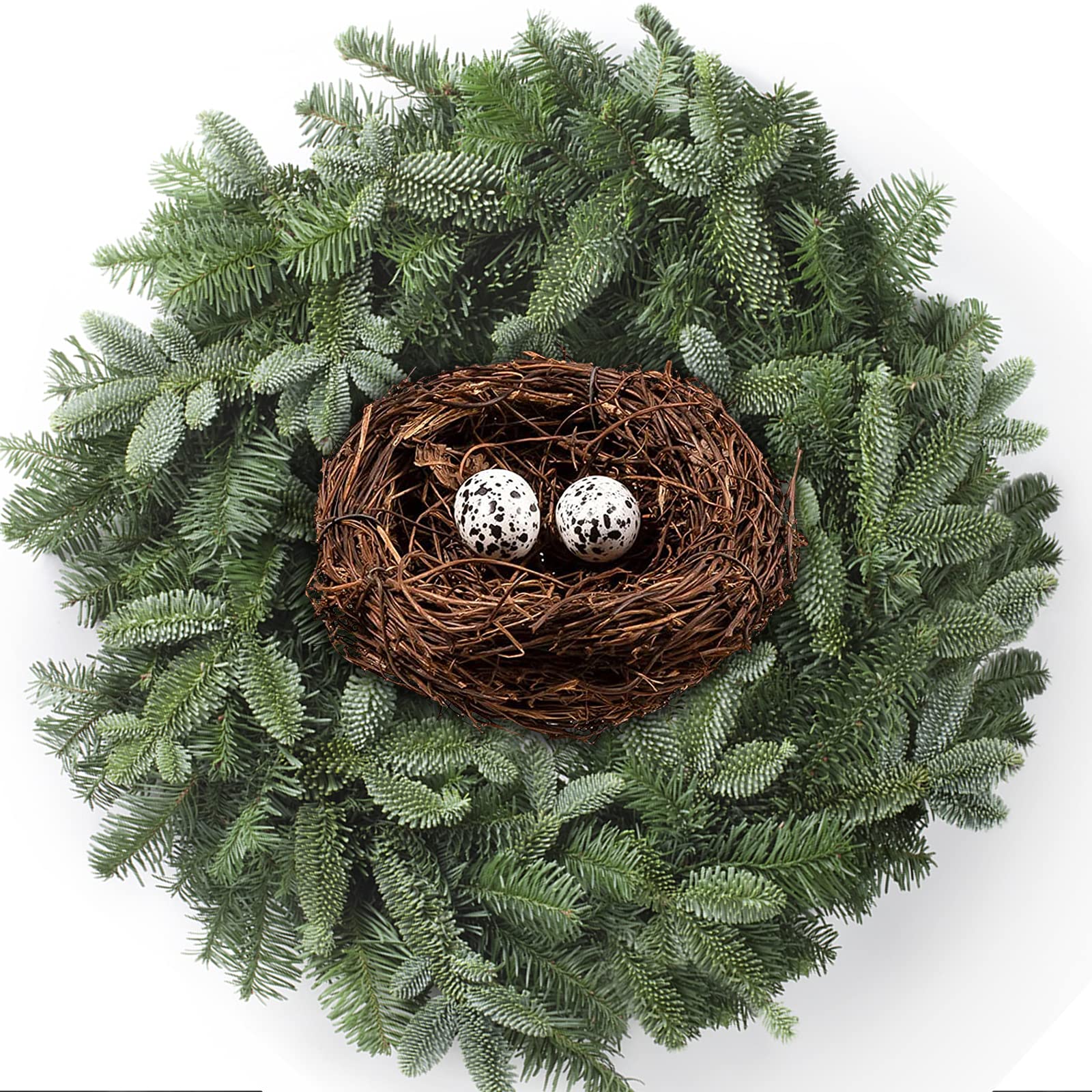 Domkier Birds Nest Easter nest classic rattan weave ideal for Easter crafts.