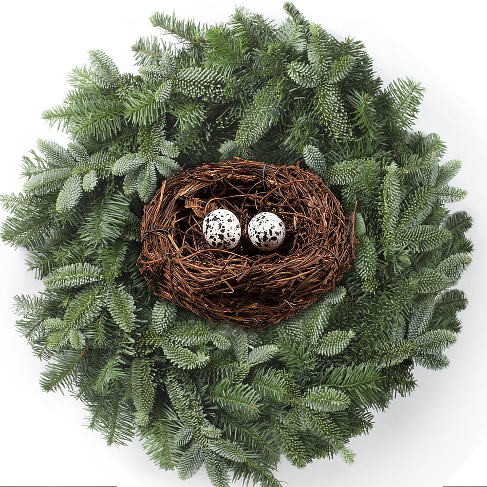 Domkier Birds Nest Easter nest classic rattan weave ideal for Easter crafts.