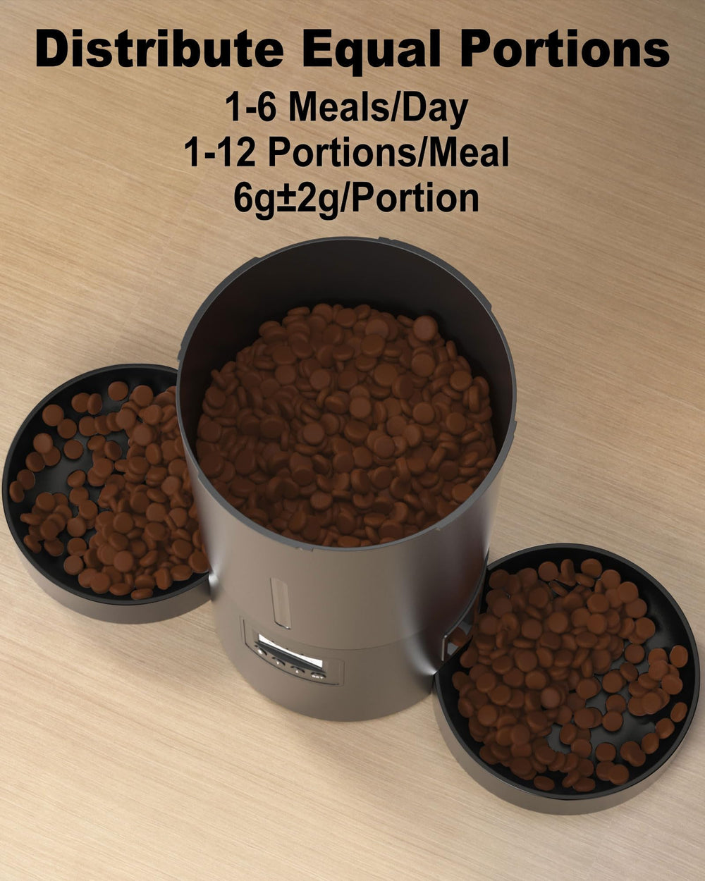 DomoMayli quiet feeder operation illustrating near-silent performance during feeding