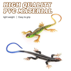 DONGKER cat lizard toy brown - durable PVC, bite resistant for playful sessions.