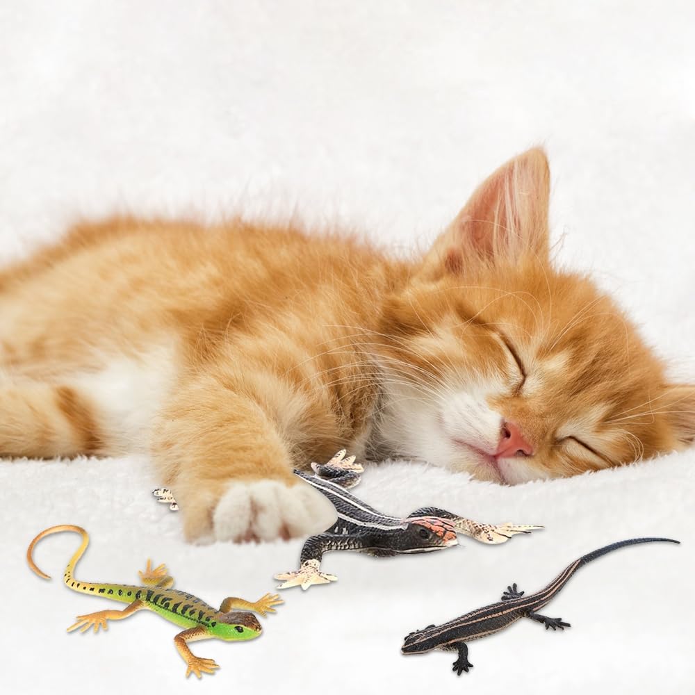 DONGKER cat lizard toy pink - cat-friendly colors boost interactive play.