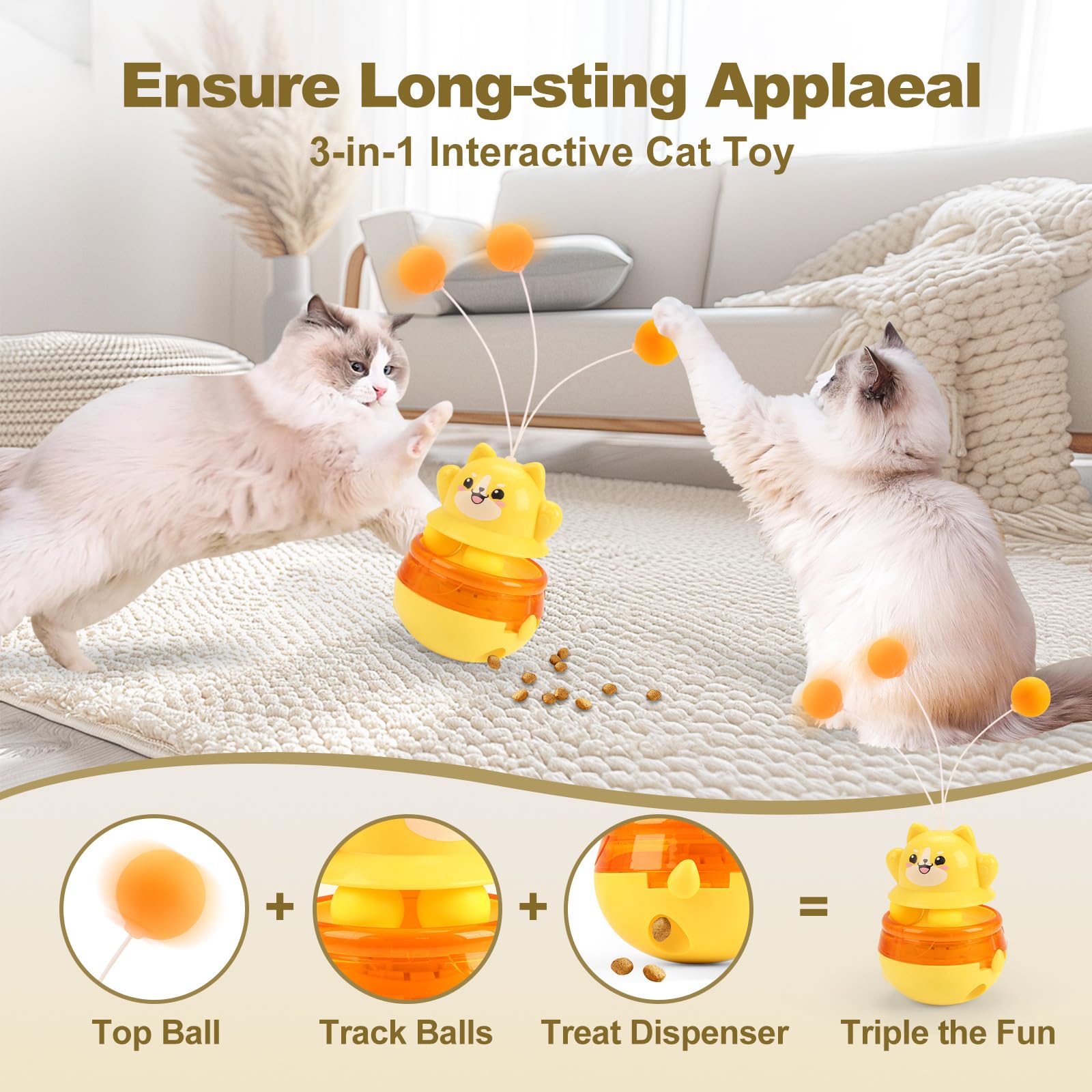 DONHUCHEP cat of all ages enjoys versatile playtime