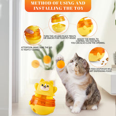 DONHUCHEP indoor cat self-play enrichment in action