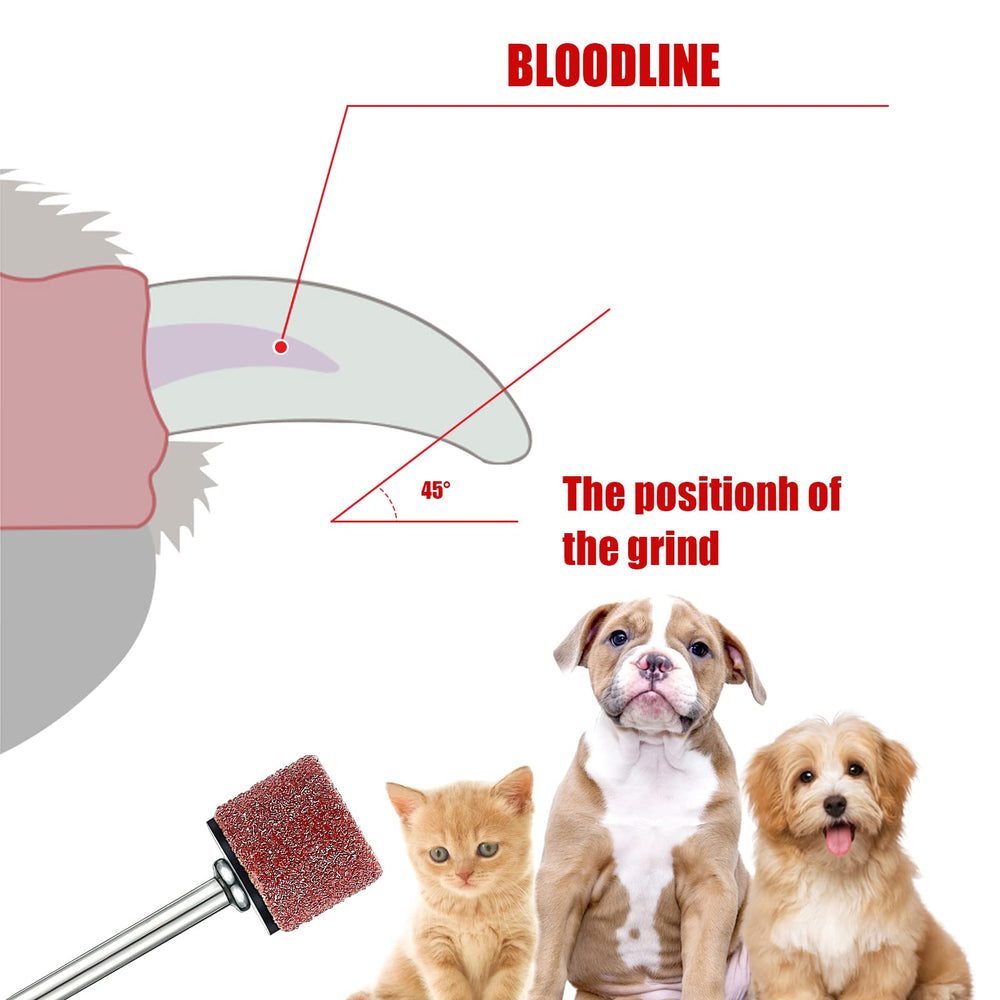 DonLeeving dog nail grinder replacement drums for secure drum-fitting and consistent grooming