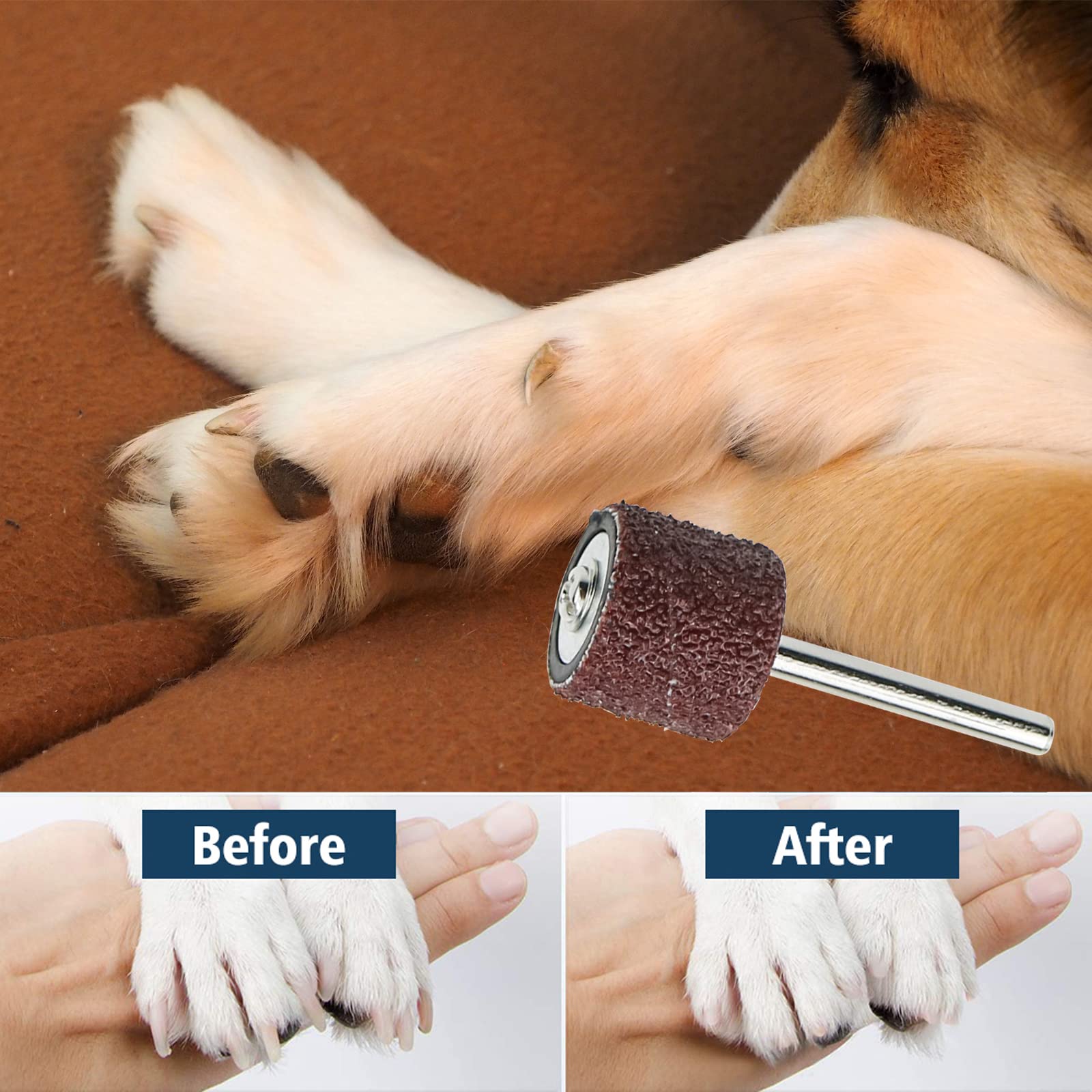 DonLeeving nail grinder setup image showing easy assembly for home grooming