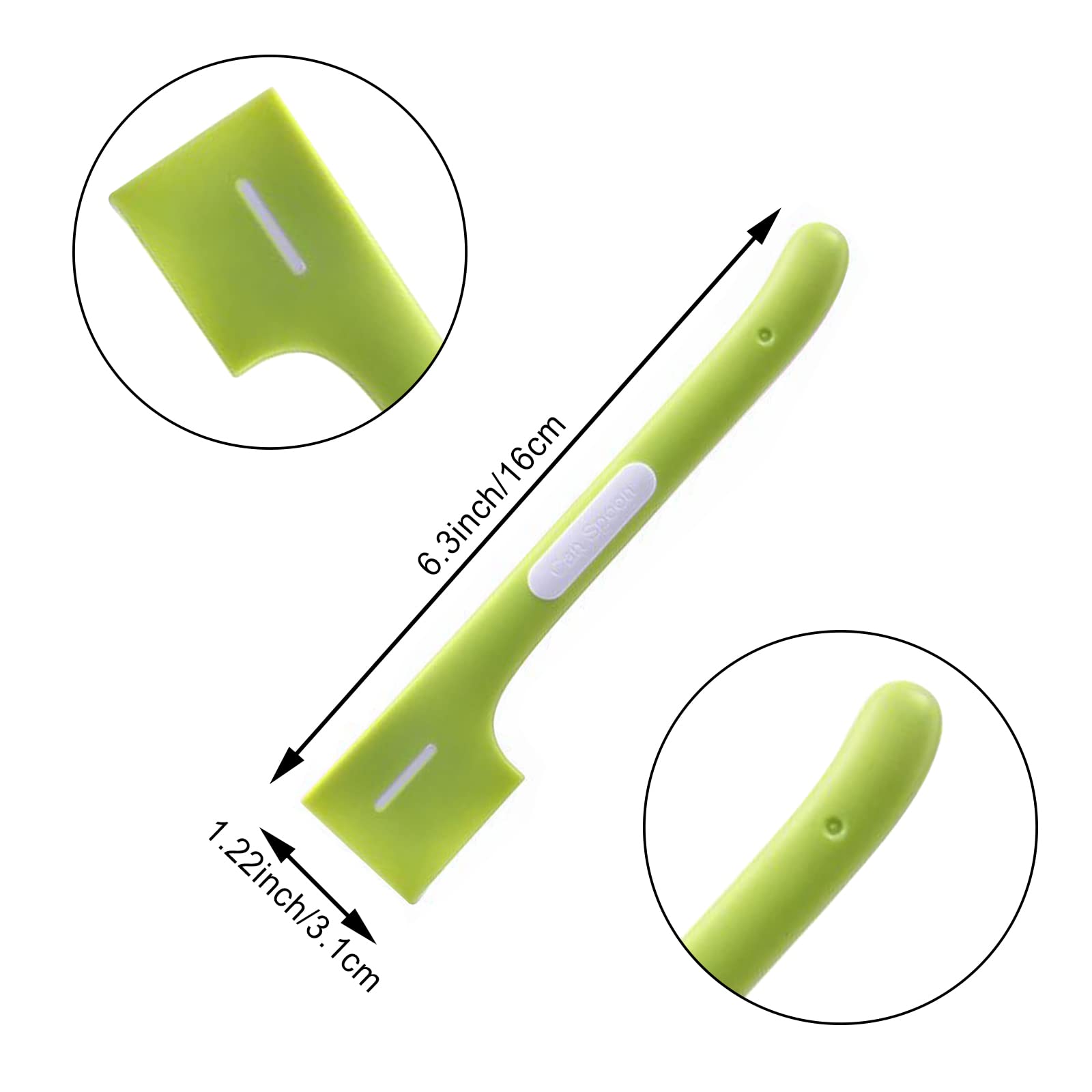 DonLeeving silicone spoons ready for wet food mixing and easy scraping.