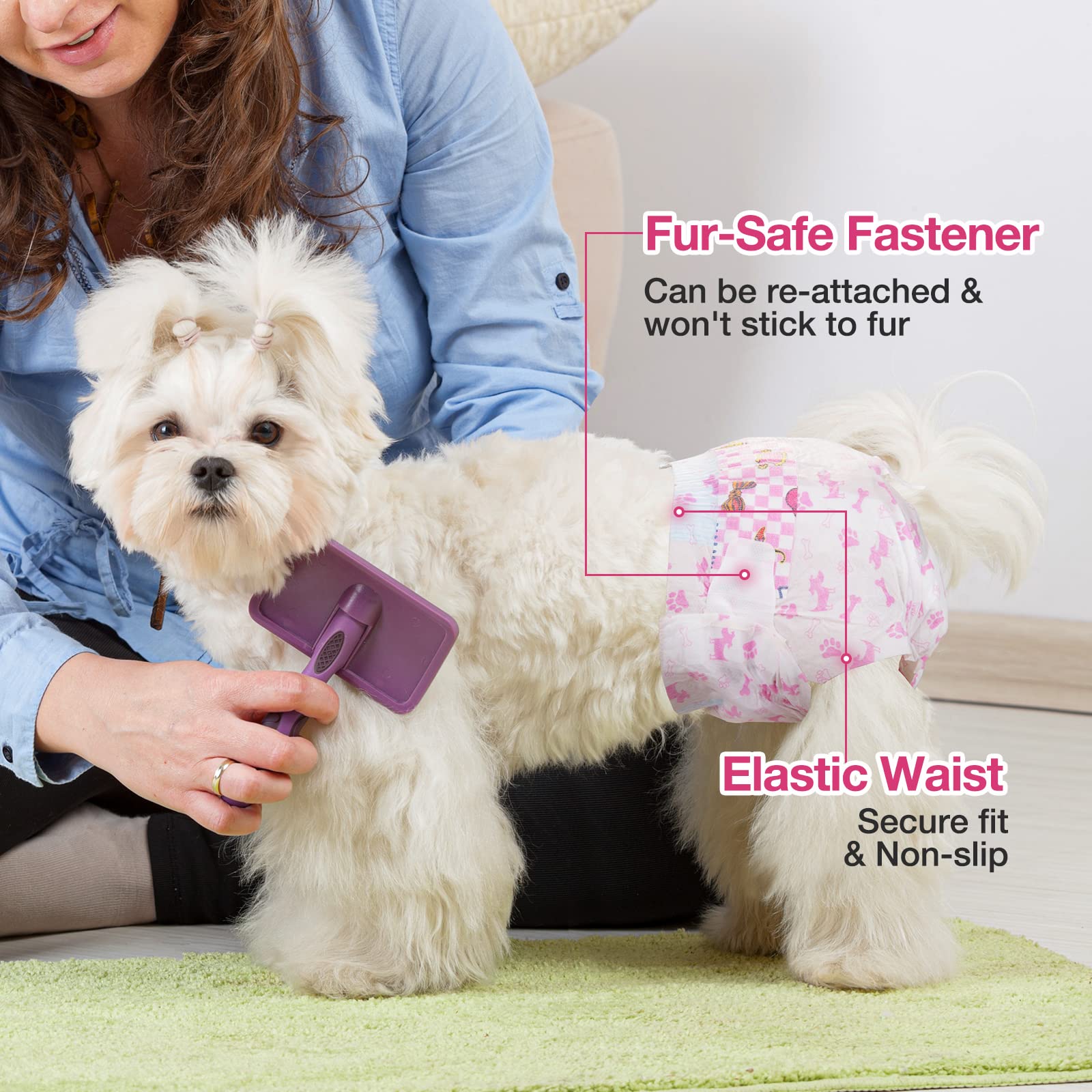 Dono adjustable-tail-hole image demonstrates customizable fit for different tail sizes and comfort