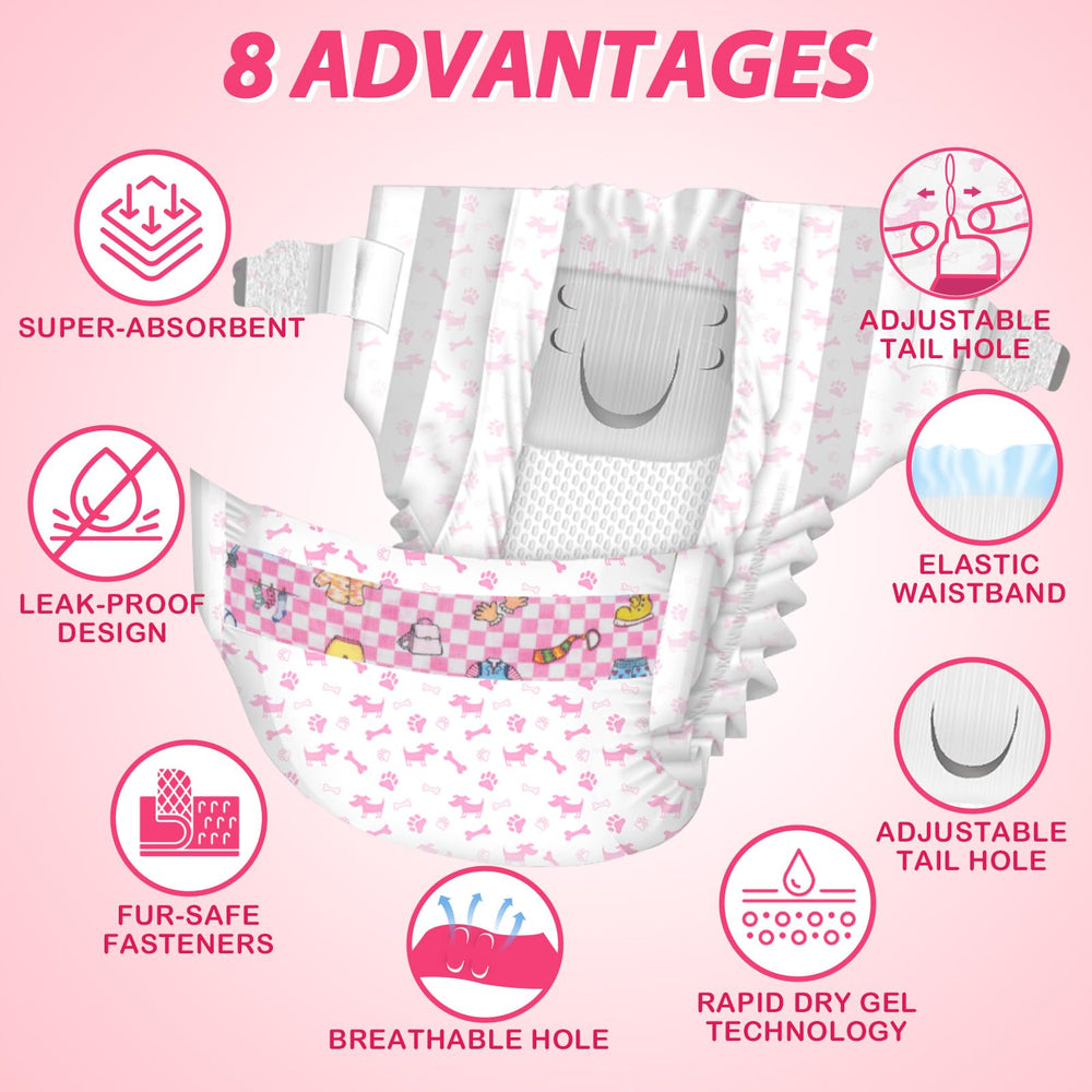 Dono disposable diapers female-fit closeup showing adjustable fasteners for snug hold