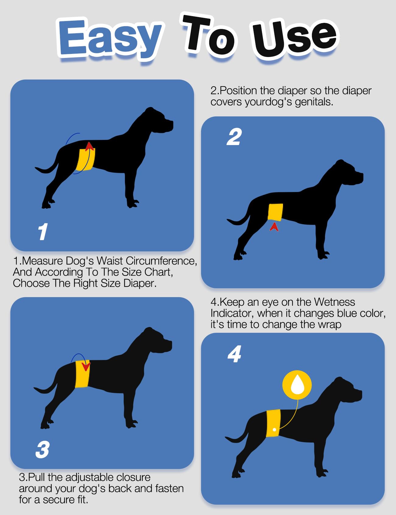 Dono XS size fits extra-small dogs up to 8 pounds for reliable protection.